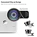 Tycka Phone Camera Lens kit pro, 120° 0.4X no Distortion Wide Angle Lens, 15X Marco Lens, Portable case and Microfiber Cleaning Cloth for iPhone Samsung Sony