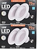 Feit Electric, LED Dimmable 4 Pack Retrofit Kit, Replaces 5-6 inch, Soft white 2700K, 850 Lumens