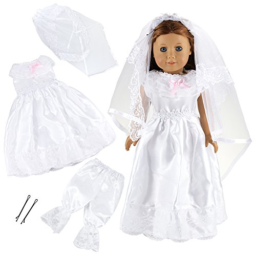 BARWA 12 Pieces Doll Clothes and Accessories Fashion Summer Clothing Mermaid Tail Dress Sets Compatible Compatible with 18 Inch Doll