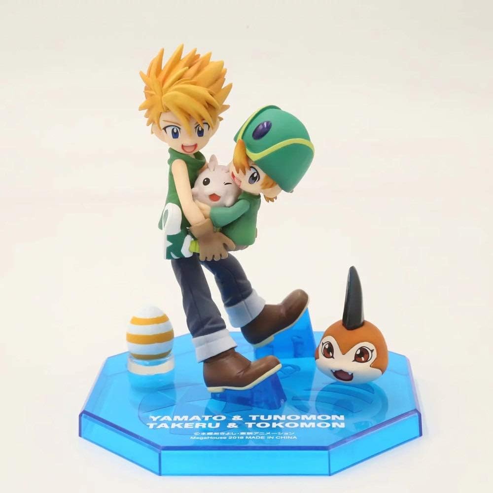 KaiWenLi Digimon Adventure/Ishida Yamato/Takaishi Takeru/Punimon Anime Character Character Model PVC Material Graphic Statue Anime Fans and Otaku's Favorite Collectibles/Decorations/Adult to
