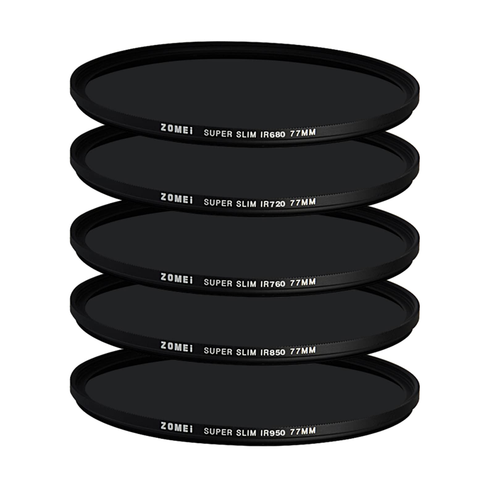 YIDOBLO 5 in1 37mm IR GLASS X-Ray Infrared Filter 680+720+760+850+950nm for DSLR camera