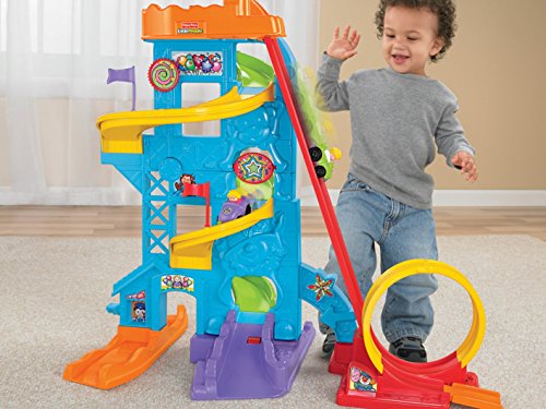 51b9nCSnJsL - Fisher-Price Little People Loops 'n Swoops Amusement Park [Amazon Exclusive]