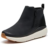 ABEO MXV Shift Zip Booties for Women | Fall Boots for Women | Water Resistant Leather | Built-In Orthotic Insole