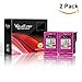Valuetoner Remanufactured Ink Cartridge Replacement For Hewlett Packard HP 61XL 61 XL High Yield CH564WN (2 Tri-Color) 2 Pack - With Ink Level