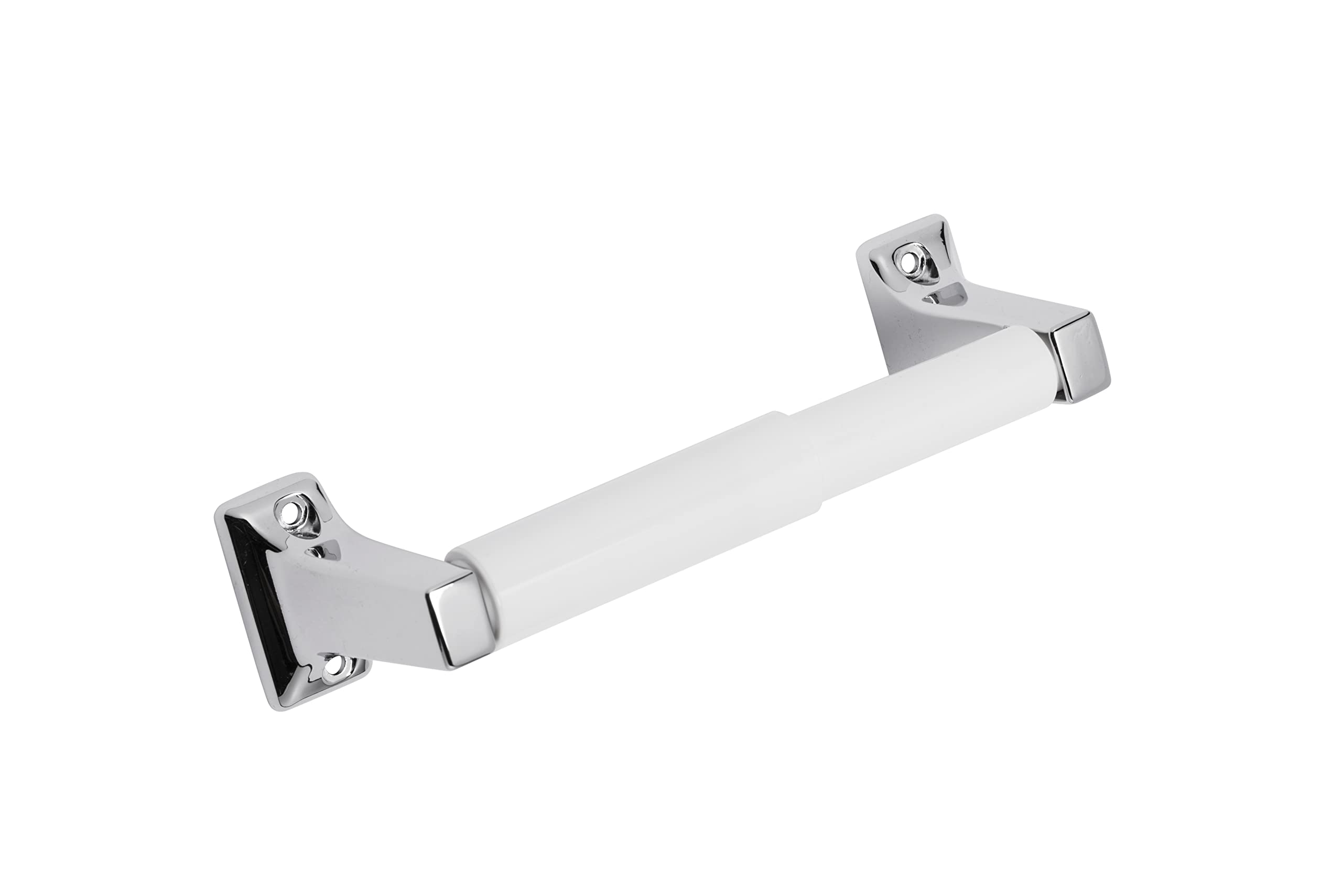 Croydex Sutton Spindle Toilet Roll Holder - Durable Zinc Alloy Bathroom Storage Solution with Chrome Finish, Slimline Design for Compact Spaces, Includes All Fixings for Easy Install