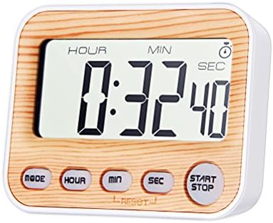 Jamal Digital Kitchen Timer for Kids Countdown Anti Fingerprint Cooking Timers Multifunction Large LCD Display Second Minute Hour Alarm Clock Magnetic Backing Stand for Office
