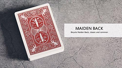 SOLOMAGIA Bicycle Maiden Marked Playing Cards (Red) - Classic Card Game - All Ages