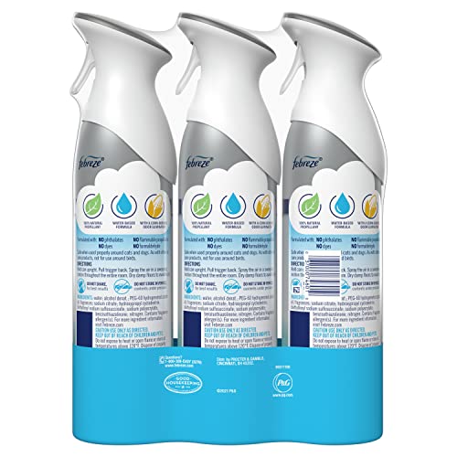 Febreze Air Freshener Spray, Heavy Duty Crisp Clean Scent, Odor