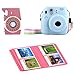 MoroTek 12 in 1 Fujifilm Instax Mini 8/8+ or Instax Mini 9 Accessories Bundles include Case/Album/Strap/3 Styles Frames/Selfie Lens/Filters /Stickers/Pen (Red)