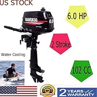 NG NOPTEG HANGKAI 6HP Outboard Boat Motor Engine 2 Stroke Updated with Water Cooling System