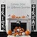 Halloween Outdoor Decoration - Trick or Treat Banner for Front Door Display, Durable Home Decor with Pumpkin, Bat, Bones, and Witch Hat Design, Easy to Use Ready to Hang for Gate, Garden, Home Party