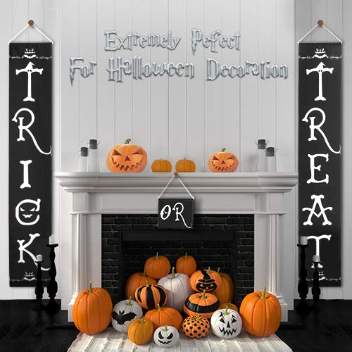 image for Vivreal Halloween Outdoor Decoration - Trick or Treat Banner for Front