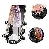 Car Phone Mount Holder Air Vent, BOENFU 2-in-1 Upgraded Gravity Automatic Locking Phone Holder for All Air Vents, Compatible with 4.7-6.5-inch iPhone Samsung Galaxy and More
