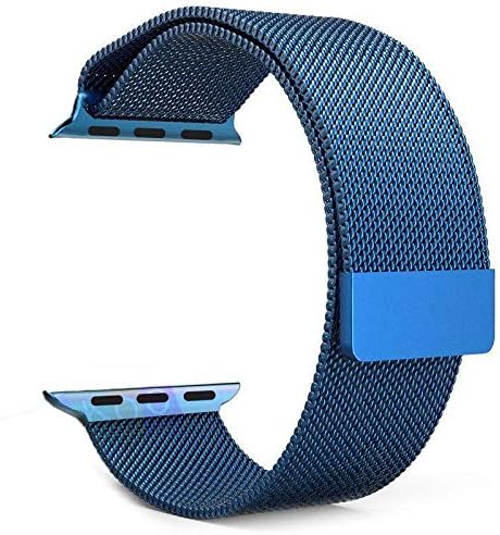 Blue metal apple watch band Clearance
