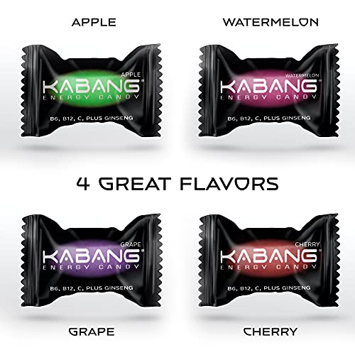 Kabang Energy Candy for Everyone, Caffeine and GlutenFree, 4 Flavours