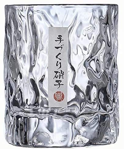 Moonlove Whisky Glass Tumbler Japanese Engraved Cup 40th 50th 60th Birthday Gift for Men Whiskey Cocktail Wine Drinking Glasses Gift Set (Cylinder Glass)