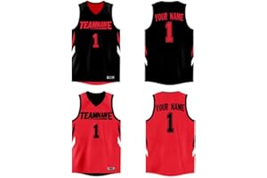 Custom Reversible Basketball Jersey Mesh Performance Uniform Personalized Printed Name Number for Men/Boy