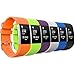 MoKo Fitbit Charge 2 Band, [6 Pack] Soft Silicone Adjustable Replacement Strap for 2016 Fitbit Charge 2 Heart Rate + Fitness Wristband, Wrist Length 5.70