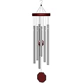 Memorial Wind Chimes Outdoor Large Deep Tone, Sympathy Wind-Chime Personalized with 6 Tuned Tubes, Elegant Chime for Garden Patio Balcony and Home