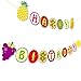 Yaaaaasss! Tutti Frutti Banner Kids Happy 2nd Birthday Decoration