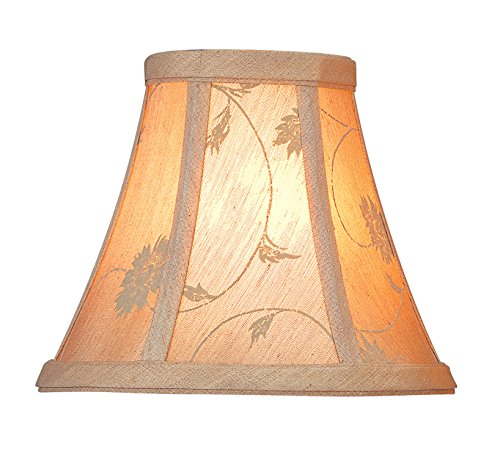 Lite Source CH554-6 6-Inch Lamp Shade, Beige Jacquard