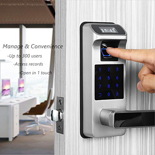 HARFO Fingerprint Door Lock, Keyless Entry Door Lock with Touchscreen and OLED Display, Keypad Door Lock, Door Lock with… - Image 3