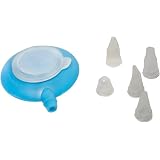 Set 5 Bocchette Per Sac à Poche In Acciaio Inox - Ugelli Per Decorare Torte, Cupcake E Creme, Punte Per Glassa