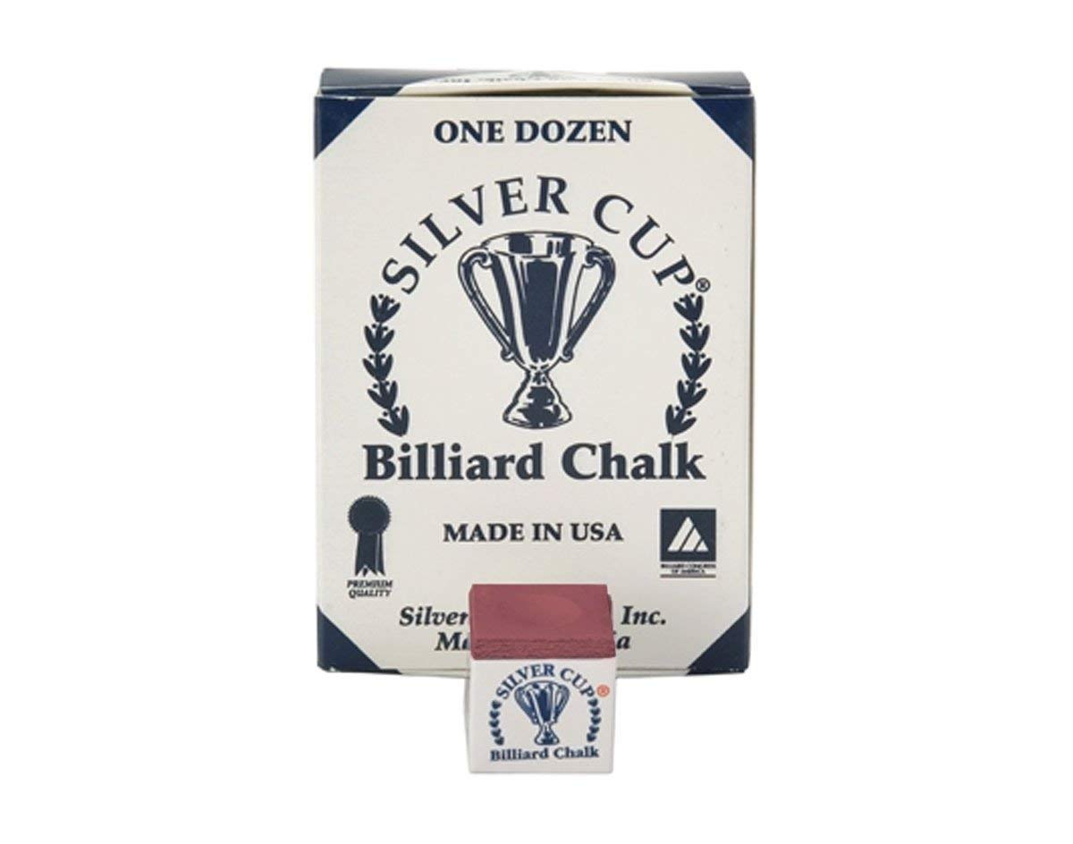 Box of 12 high quality Geniune Silver Cup WINE / DARK RED chalks,