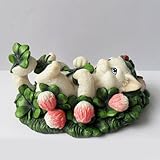 Enesco Charming Purrsonalities May Tomorrow Find You Rolling Clover Figurine, 2-Inch