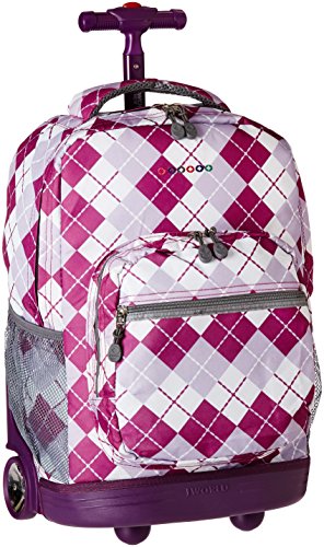 J World New York Sunrise Rolling Backpack Argyle Purple One Size On Galleon Philippines