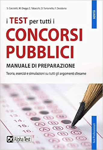 categorie/libri/preparazione di test