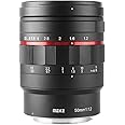 Meike MK-50mm F1.2 RF Large Aperture Manual Focus Fixed Lens for Canon Full Frame EOS R EOS-RP R5 R6 R7 R10 Mirrorless Cameras