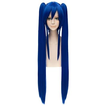 Amazon Com Honghu Vocaloid Miku Long Straight Wig With Side