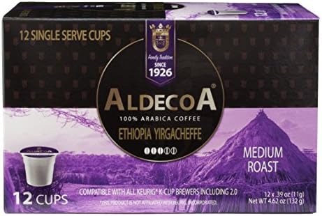 Aldecoa K-Cup Coffee, Ethiopian, 12 Count