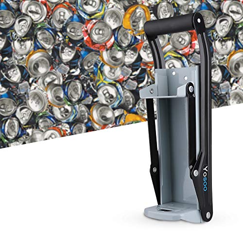 16 oz Metal Can Crusher, Wall Mounted Home Metal Can Crusher Power Saving Soda Beer Bottle Crushing Tool for Recycling
