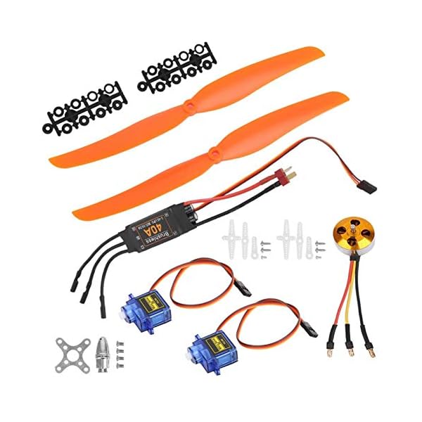XINMYD RC Flugzeugteile, A2212 1000KV Bürstenloser Motor 40A ESC SG90 9G Mikroservo 1060 Propeller für RC Flugzeug – Bild 6