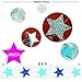 Glitter Gold Sparkle Twikle Star Paper Garland for Wedding Birthday Party Baby Shower Holiday Decoration Table Wall Ceiling Decor (4 inch in Diameter, 6.6 Feet,Pack of 2, FUS-5)