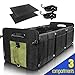 GEEDAR Large Trunk Organizer Car Organizers and Storage for SUV 3 Compartments Collapsible Portable Non-Slip Bottom Tie Down Strap (Blue)