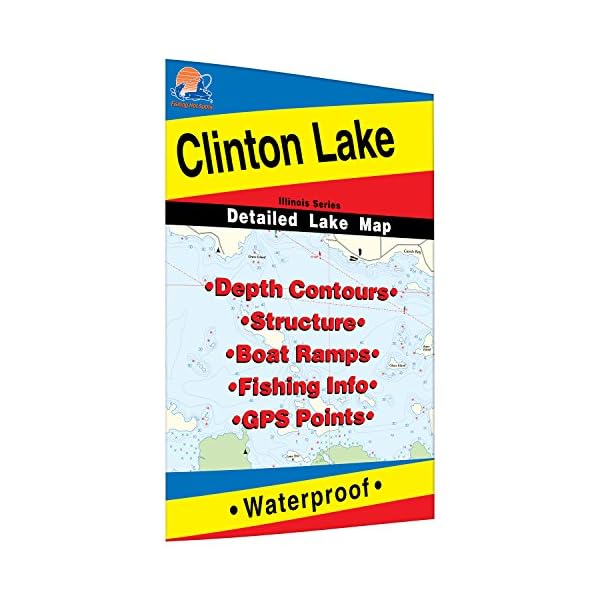 Clinton-Lake-Illinois-Fishing-Map