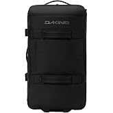 Dakine Split Roller 110L, 2-Wheel Travel Luggage, Black | 110L 2-wheel luggage, split-level organization, Split-Wing collapsible brace, lockable YKK zippers, urethane wheels, recycled