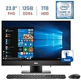 Dell Inspiron 23.8-inch FHD Touchscreen All-in-One Desktop PC, Intel Core i5-7200U GHz, 12GB RAM + 16GB Intel Optane Memory, 1TB HDD, Webcam, HDMI, Bluetooth, Wireless Keyboard & Mouse, Windows 10