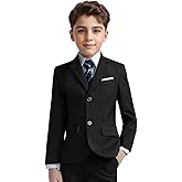 Addneo Boys Blazers Slim Fit Suit Jacket Kids Formal Tuxedo Blazer Outfit for Party School