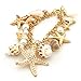Enjoydeal Fashion Women Ladies Bracelet Chain with Ocean Conches Shell Starfishes Pearls as Pendants