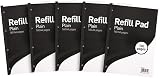 SUMMIT A4 Refill Pad Plain 70 gsm 160 Pages Pack of 5