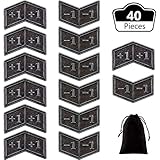 40 Pieces Metal Counters Magic Counter Tokens Silver Metal Tokens Compatible with MTG Card Game Accessory