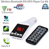 DZT1968 Hot Dual USB Car Kit Charger Wireless Bluetooth Stereo USB devices MP3 Player FM Transmitter