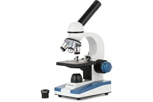 AmScope M150C1000X All-Metal Optical Glass Lenses Cordless LED | 40X-1000X Magnification Range Compound Biological Microscope