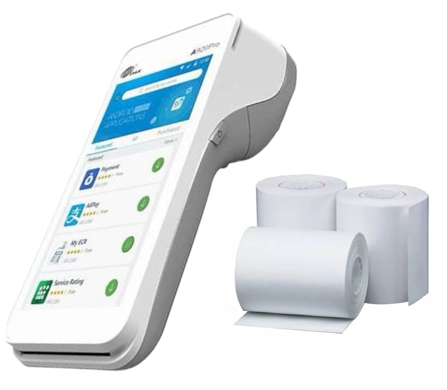 Replacement Receipt Paper for Pax A920 Payment Device, 20 Rolls