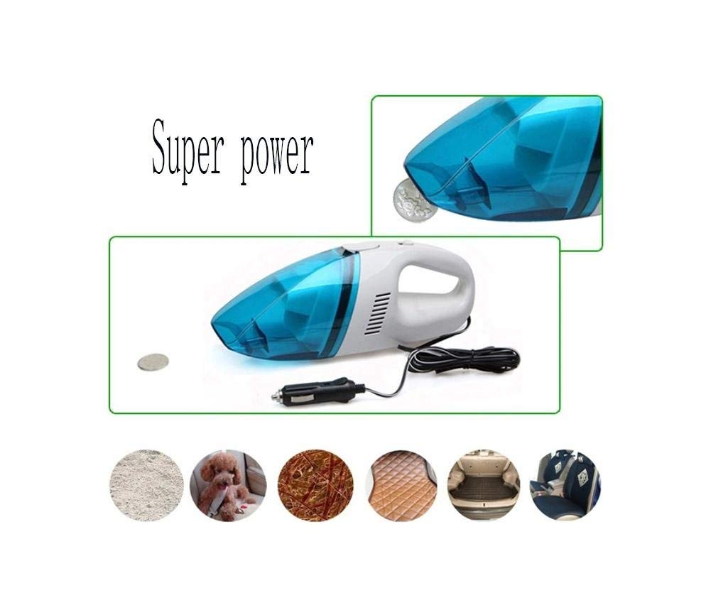 楽天市場 カーカーシートプロテクター用シートカバー 多機能車の掃除機ポータブルポータブルハイパワー60wスモークタイプ乾湿両用掃除機電圧12 V Abs材料ライン長さ250cm超強力吸い込み小青と白 カーシートクッションカーシートマット B07pdkqtvr 超歓迎 Firstcity