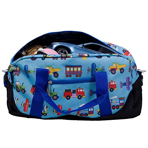 Olive Kids Trains, Planes and Trucks Overnighter Duffel Bag